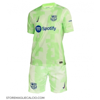 Barcelona Maglia Gara Terza Repliche 2024-25 Bambino